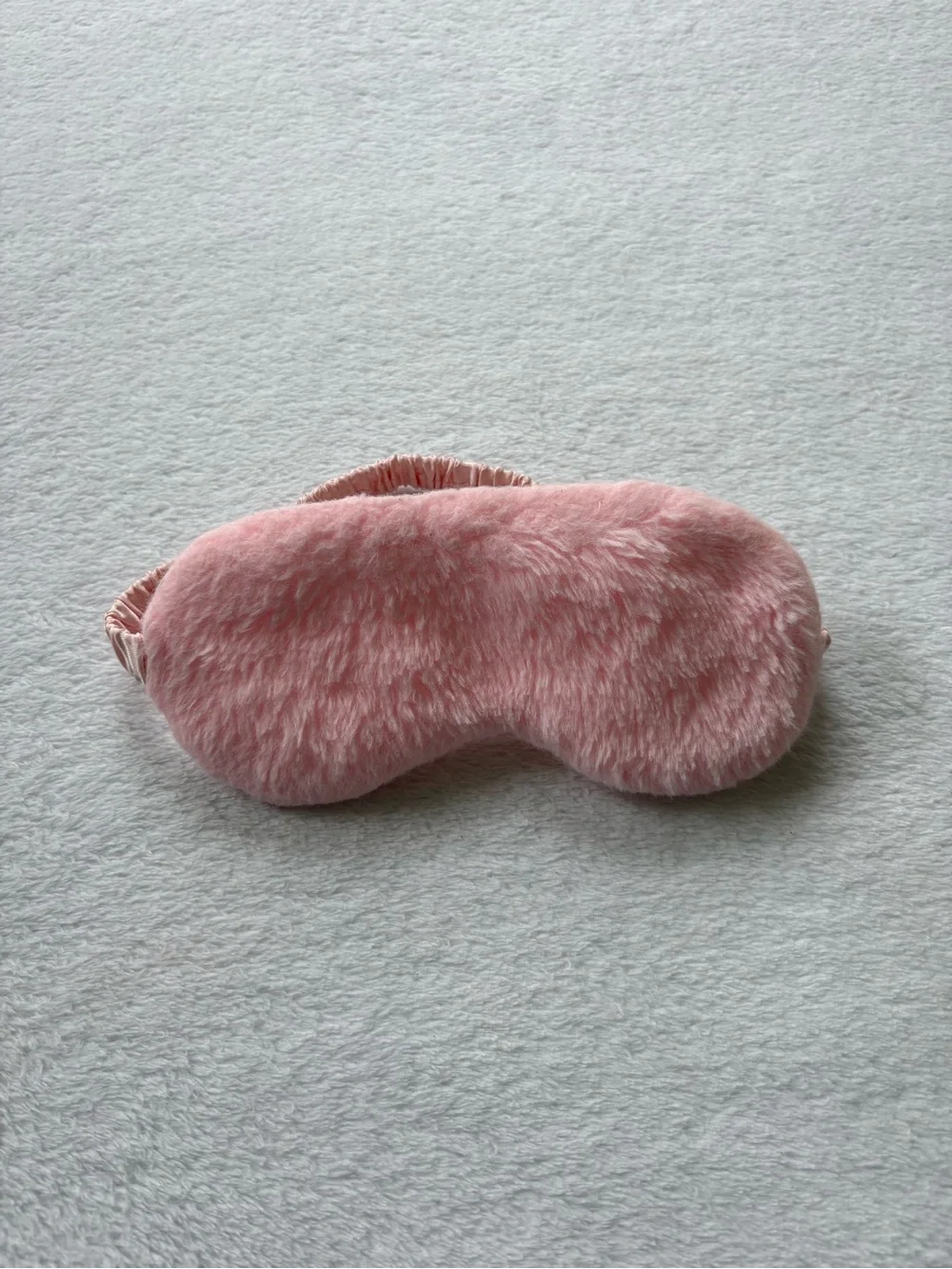 Plush Pink Faux Fur Sleep Mask